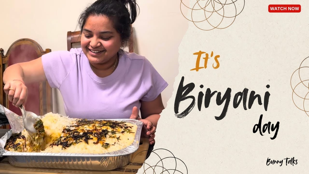 It’s a Biryani Day || Bunny Talks || #biryani #food #hyderabad #viral #usa #youtube #subscribe 