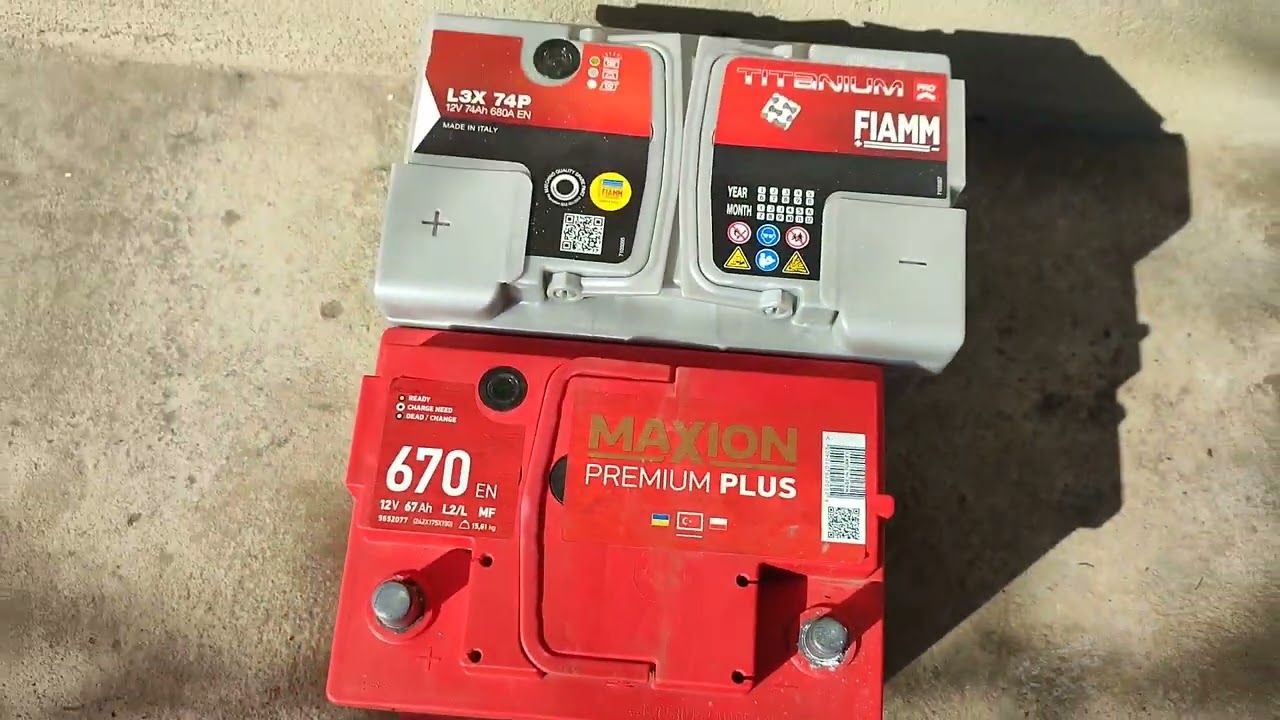 АКБ FIAMM Titanium Pro 74 Ah 680 EN вместо MAXION Premium Plus 67 Ah 670 EN.