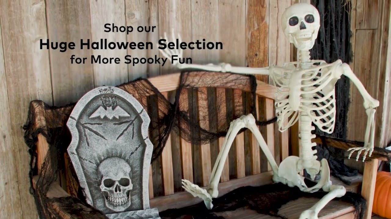 5 Ft. Life-Size fully Posable Skeleton Halloween Prop Decoration