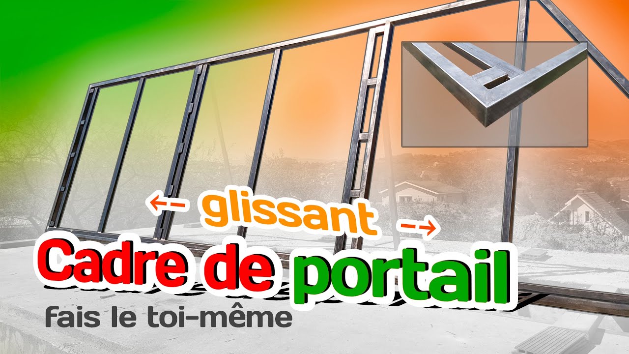 Cadre de portail escamotable. De mes propres mains.