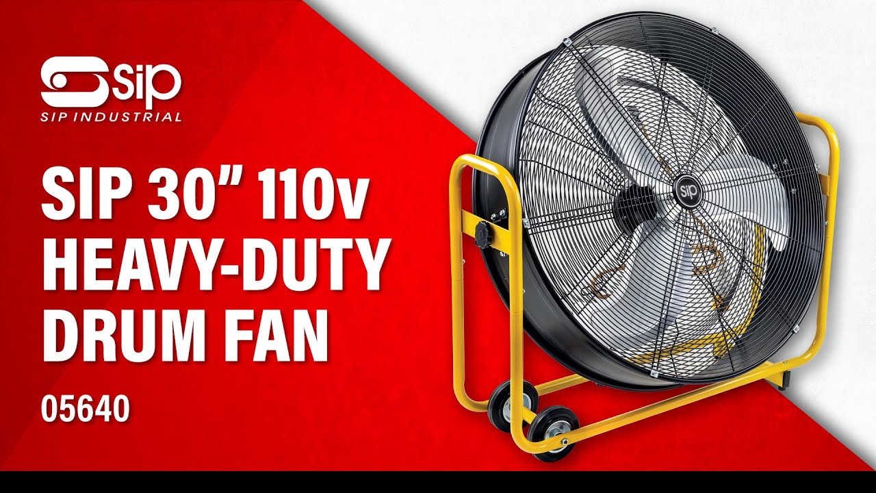 SIP | 05640 30" 110v Heavy-Duty Drum Fan