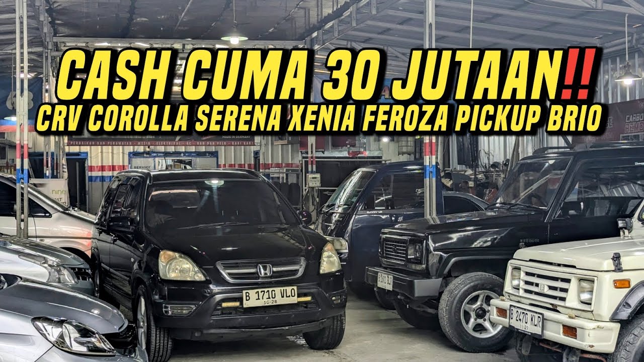 Pedagang jujur Garasi Trijaya Depok❗Jual mobil bekas murah siap mudik cuma 30 juta Crv brio corolla