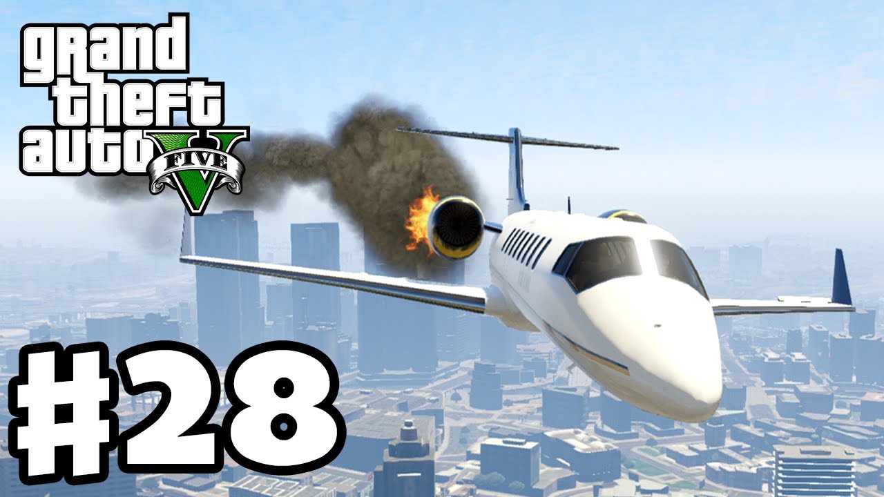 Grand Theft Auto 5 - Gameplay Walkthrough Part 28 - Plane Crash! (GTA 5, XBox 360, PS3)