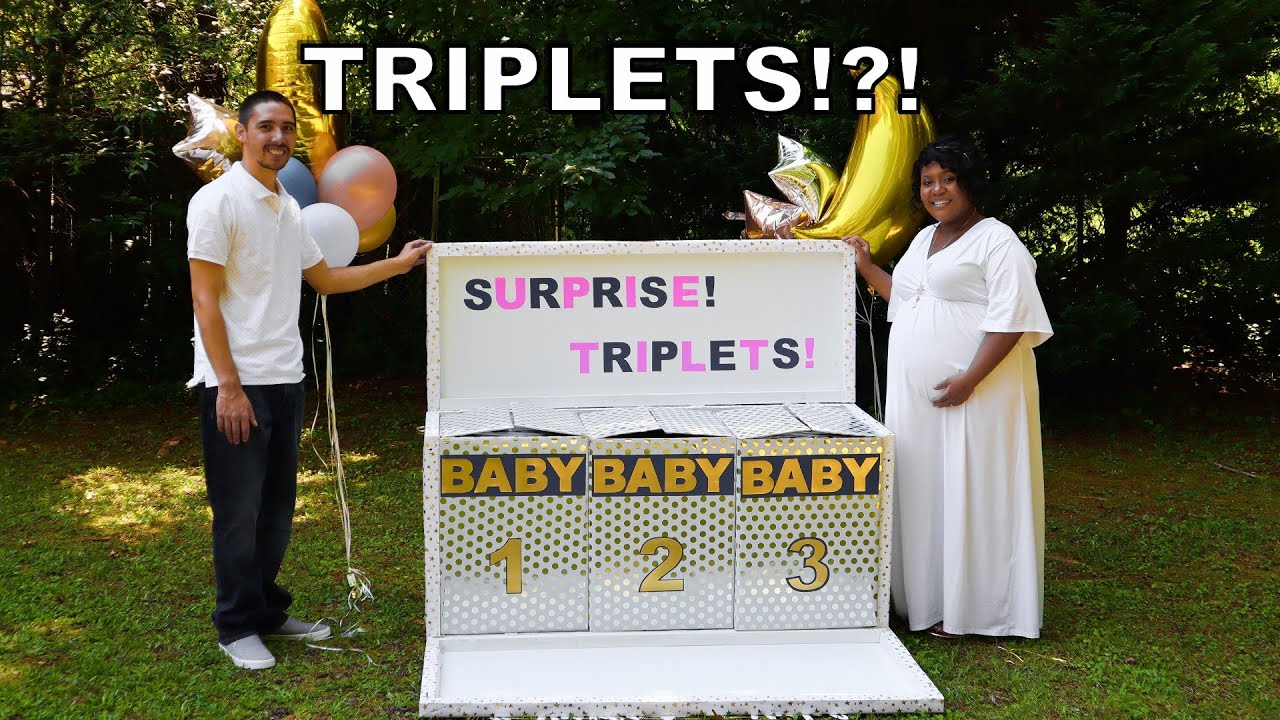 Gender Reveal Surprise! Triplets!