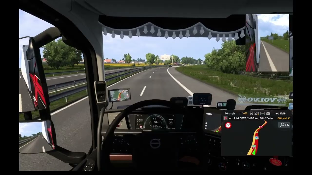 Realistic truck driving through the Czech Republic and Polish-ETS2 *Volvo FH750*