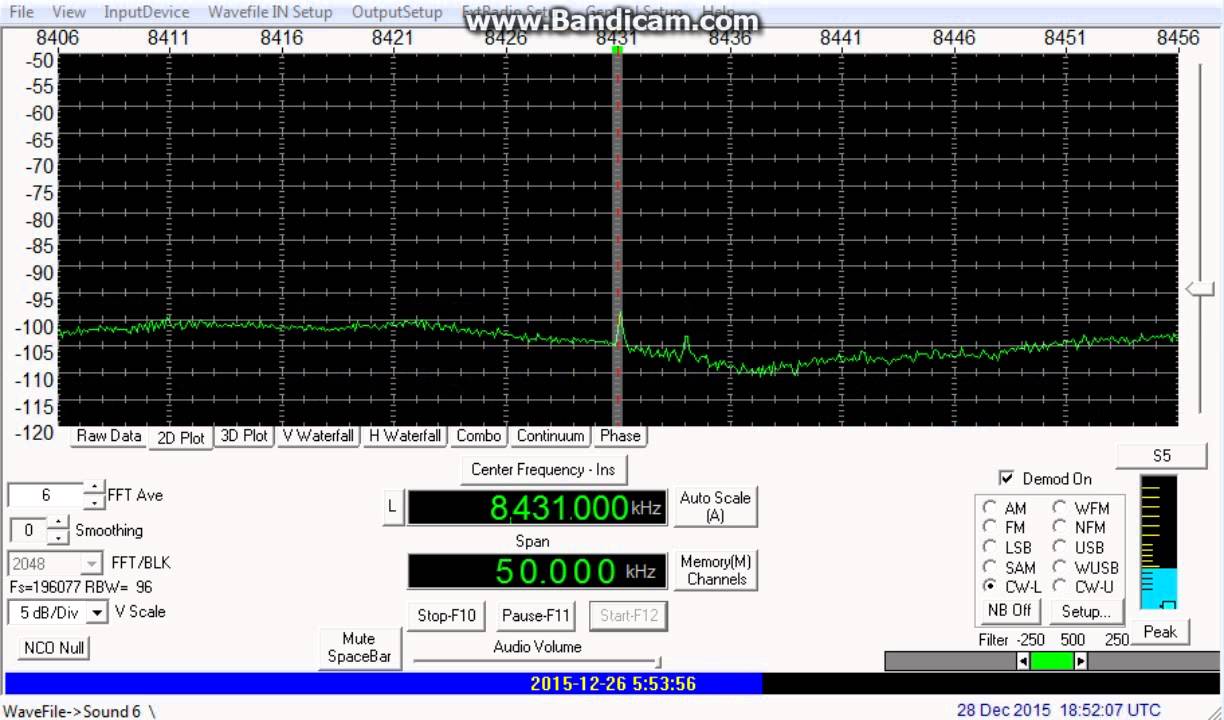 TAH Istanbul Radio (Istanbul, Turkey) - Channel marker - 8431 kHz (CW)