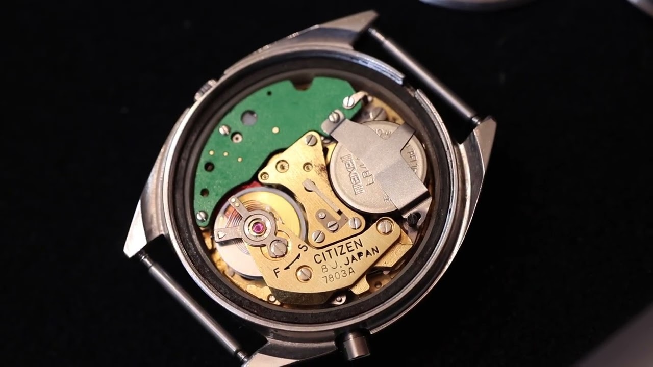 1974 Citizen Cosmotron 7803A electro-mechanical watch movement