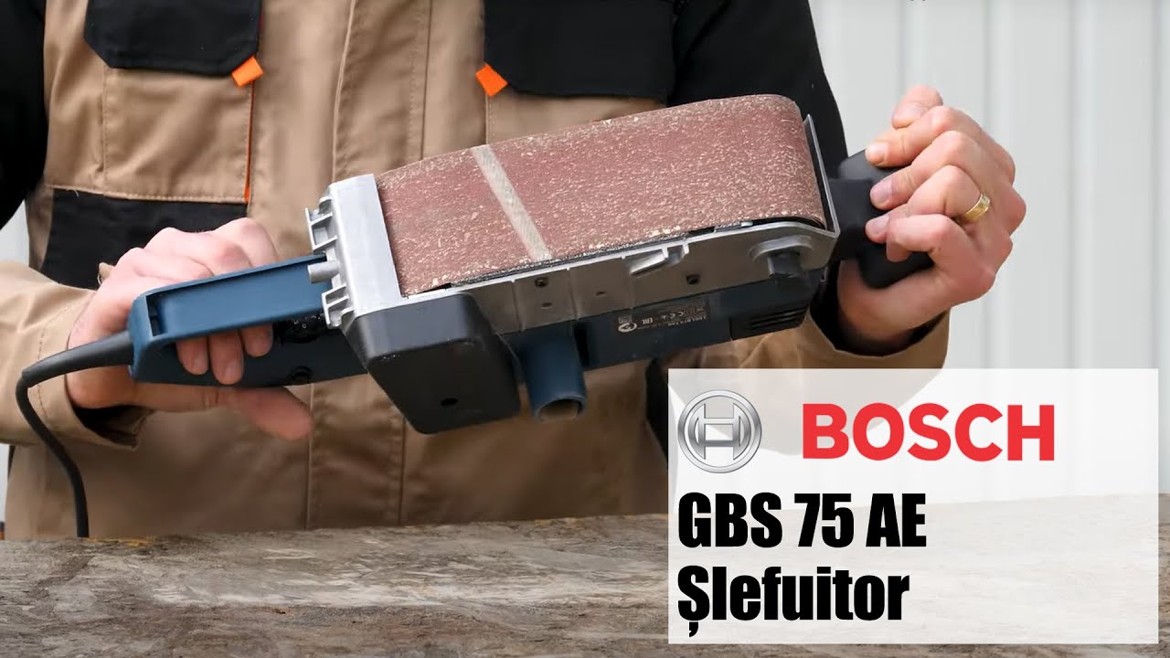 Bosch GBS 75 AE - Șlefuitor cu bandă, 750 W, 533x75 mm - Prezentare&Test în sarcină