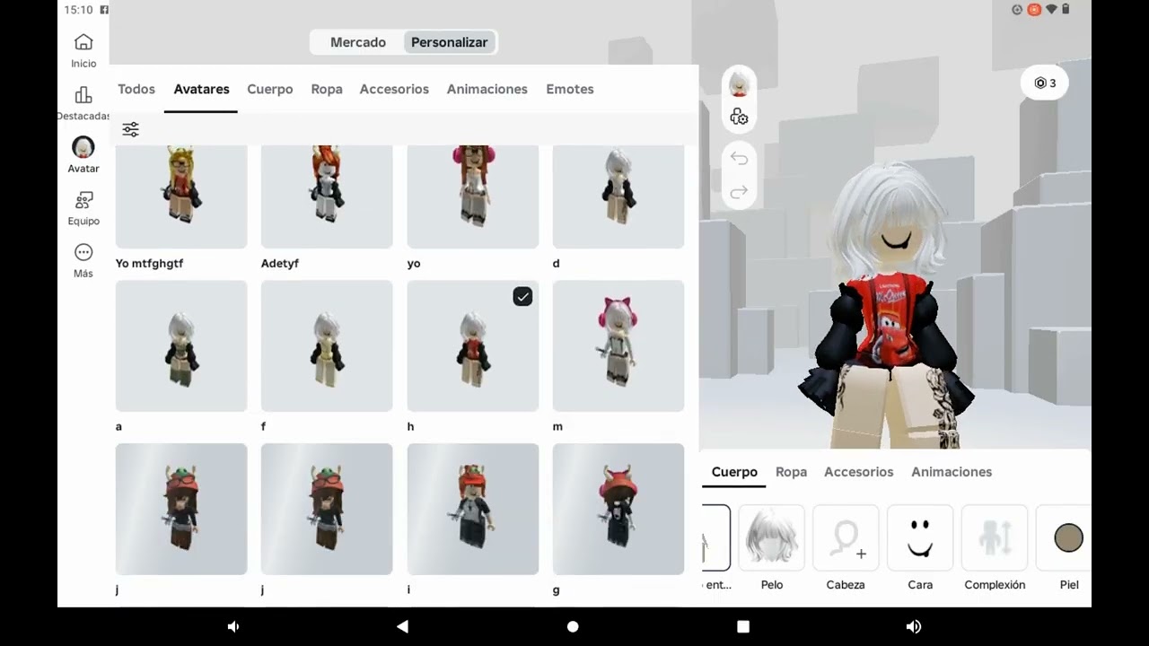 Calificaciones de mi skin 