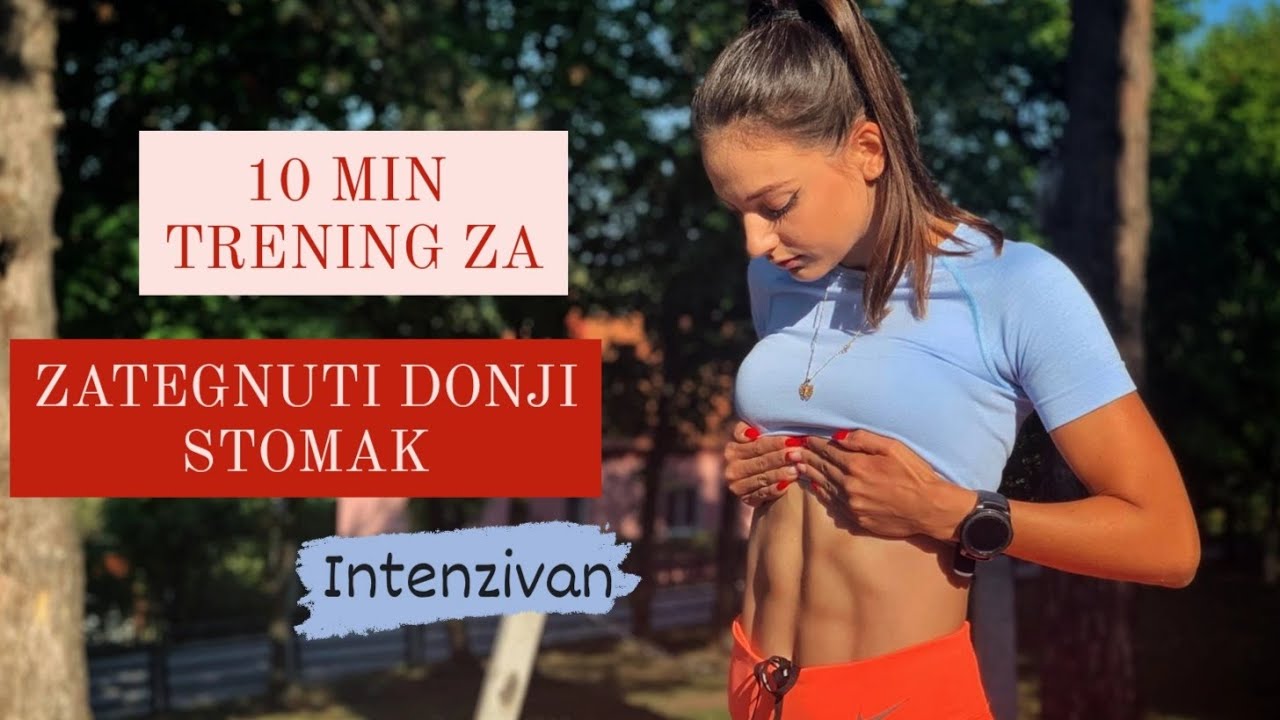 10 MIN INTENZIVAN TRENING ZA ZATEGNUTI DONJI STOMAK- intense lower abdomen workout/ Ksenija Krstic