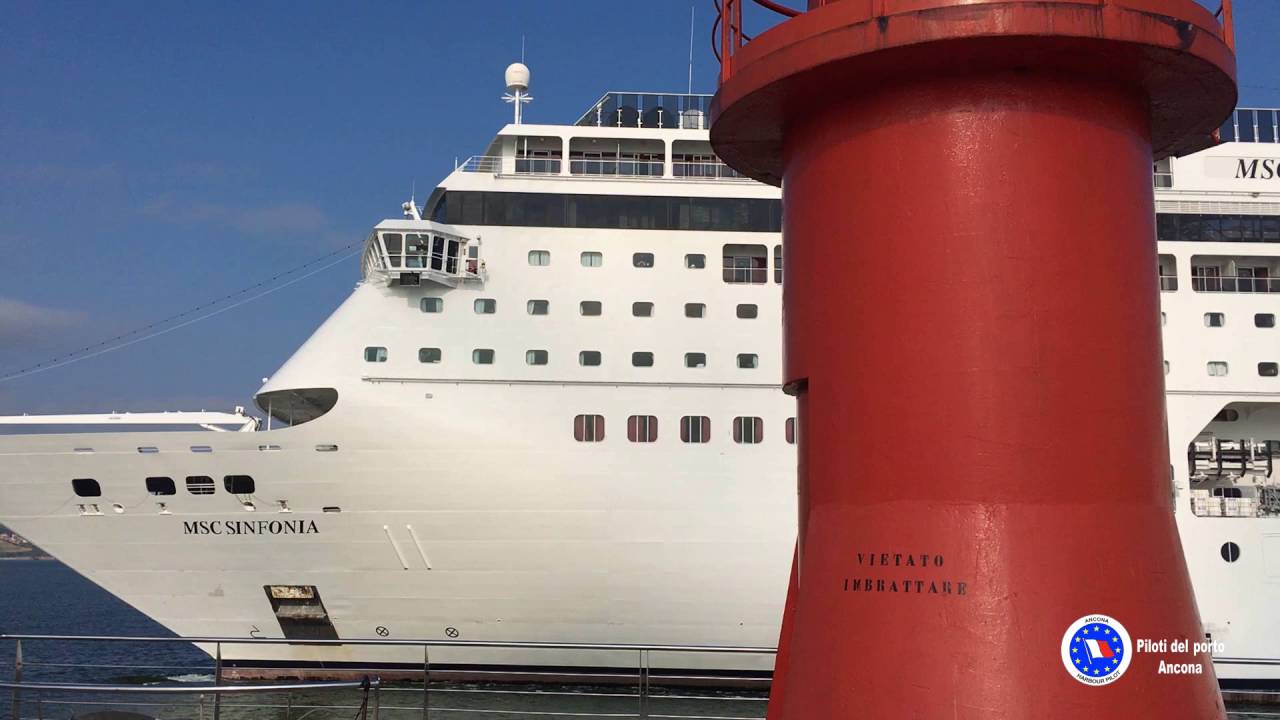 Pilotaggio MSC Sinfonia porto di Ancona.