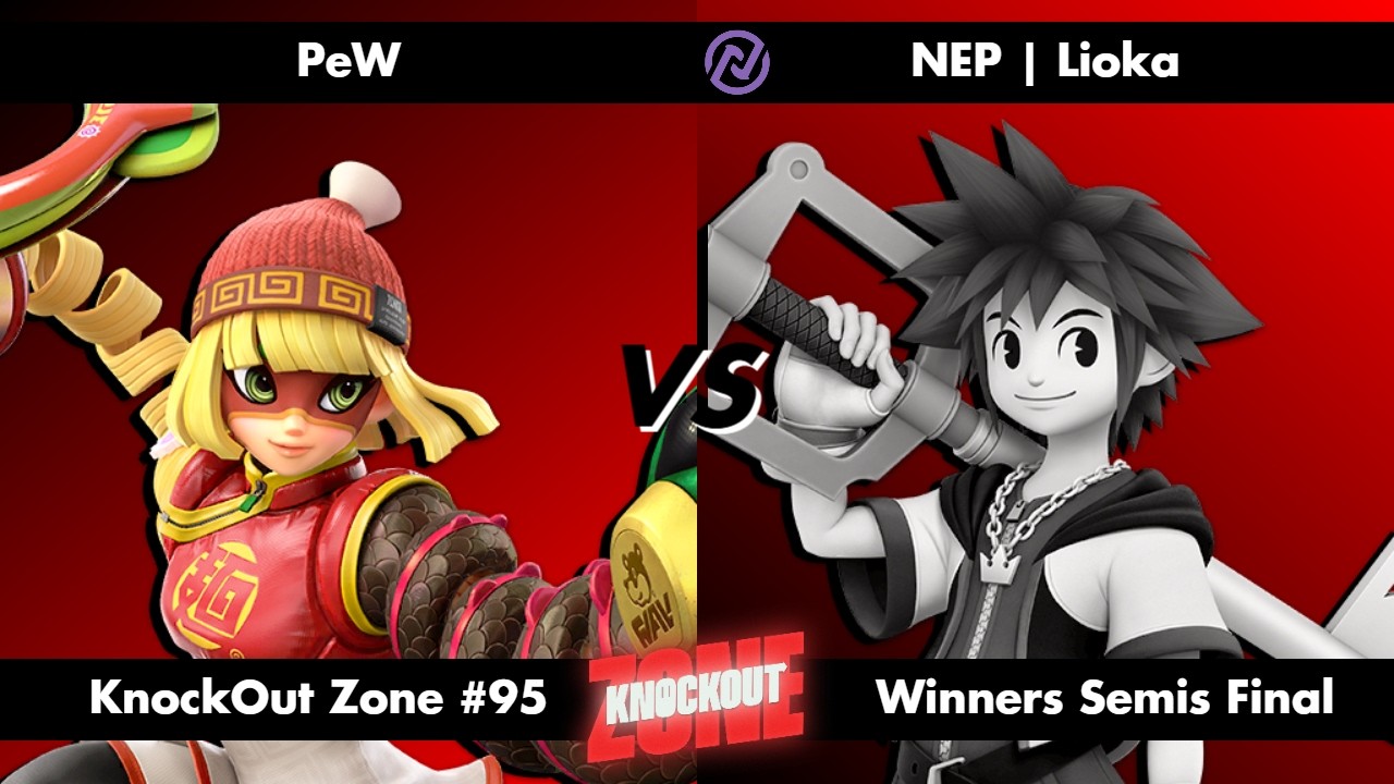 KnockOut Zone #95 - SSBU Winners Semis Final - PeW (Min Min) vs Lioka (Sora)