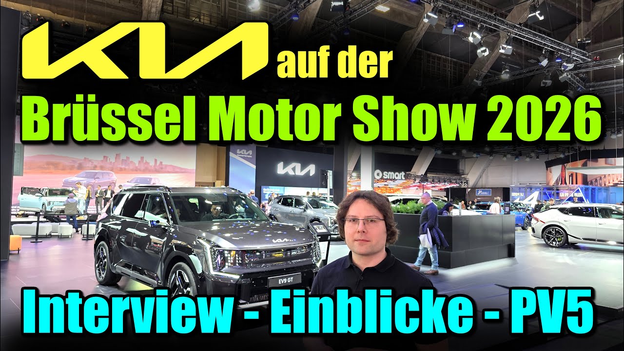 Brüssel Motor Show 2026: Interview mit dem Kia-Geschäftsführer, Messe-Einblicke und viel PV5 deutsch