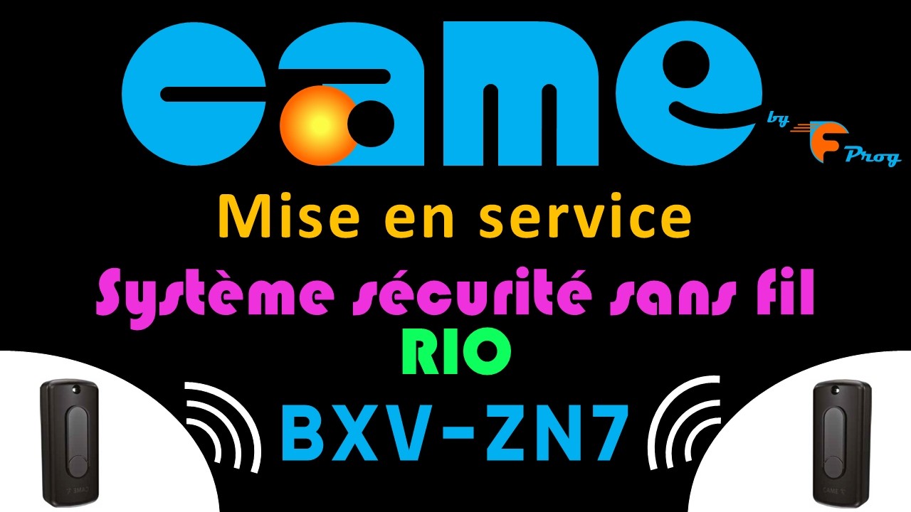 Comment programmer le système de sécurité sans fil RIO sur ZN7 CAME