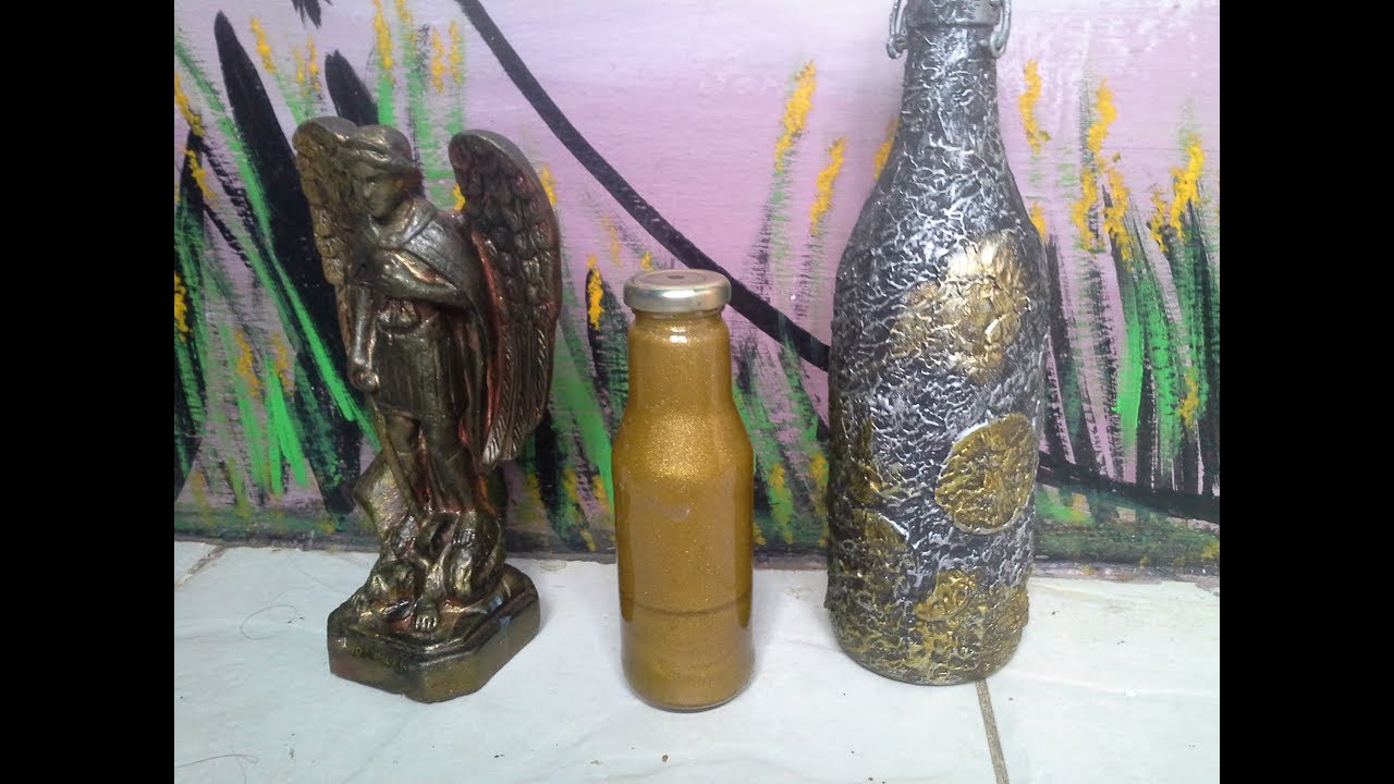Tinta Metálica Amarelo Ouro  ( receita nova da Cris).