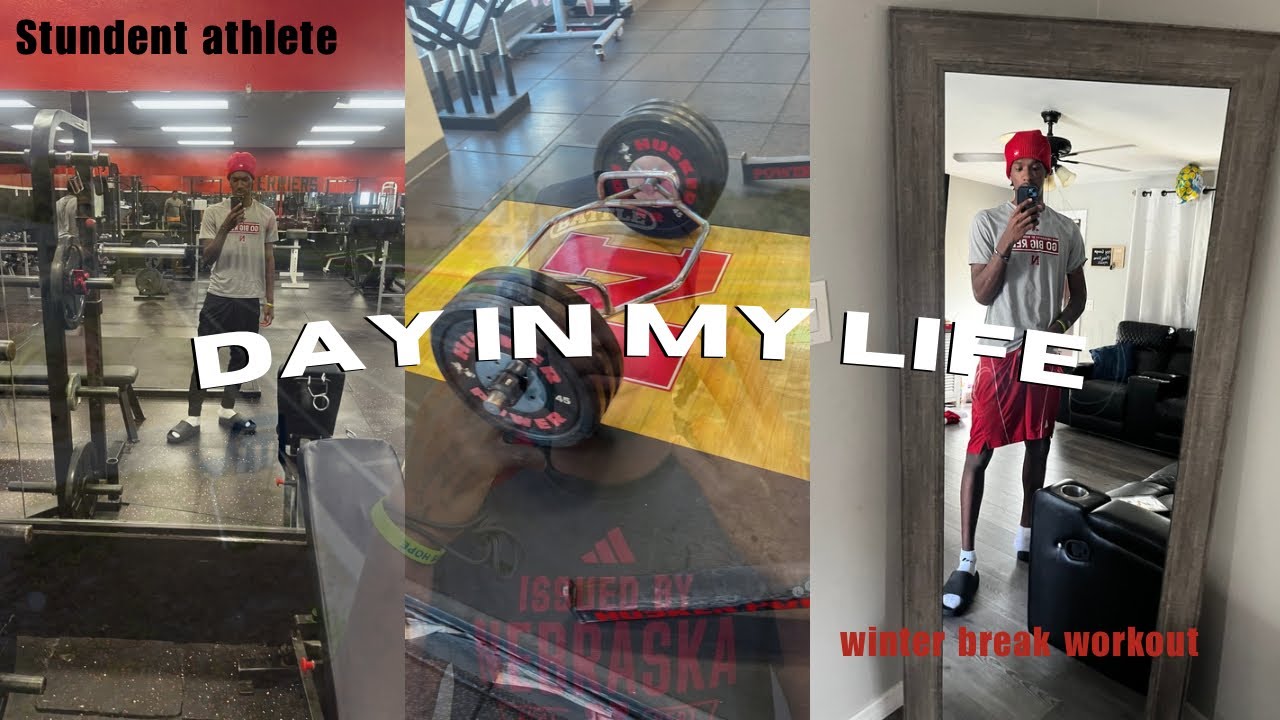 Day in the Life D1 | Nebraska track: Winter Break Workout 
