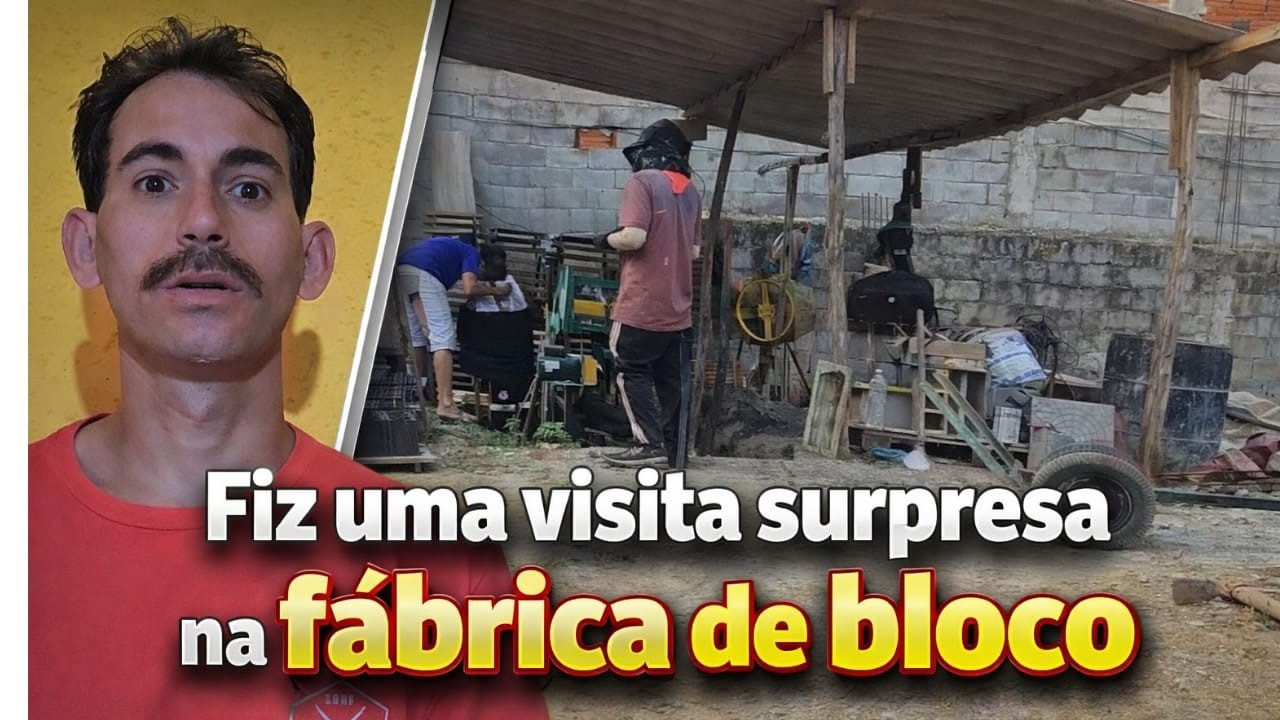 Produção a todo vapor! Visitando a fábrica de blocos do Paulo