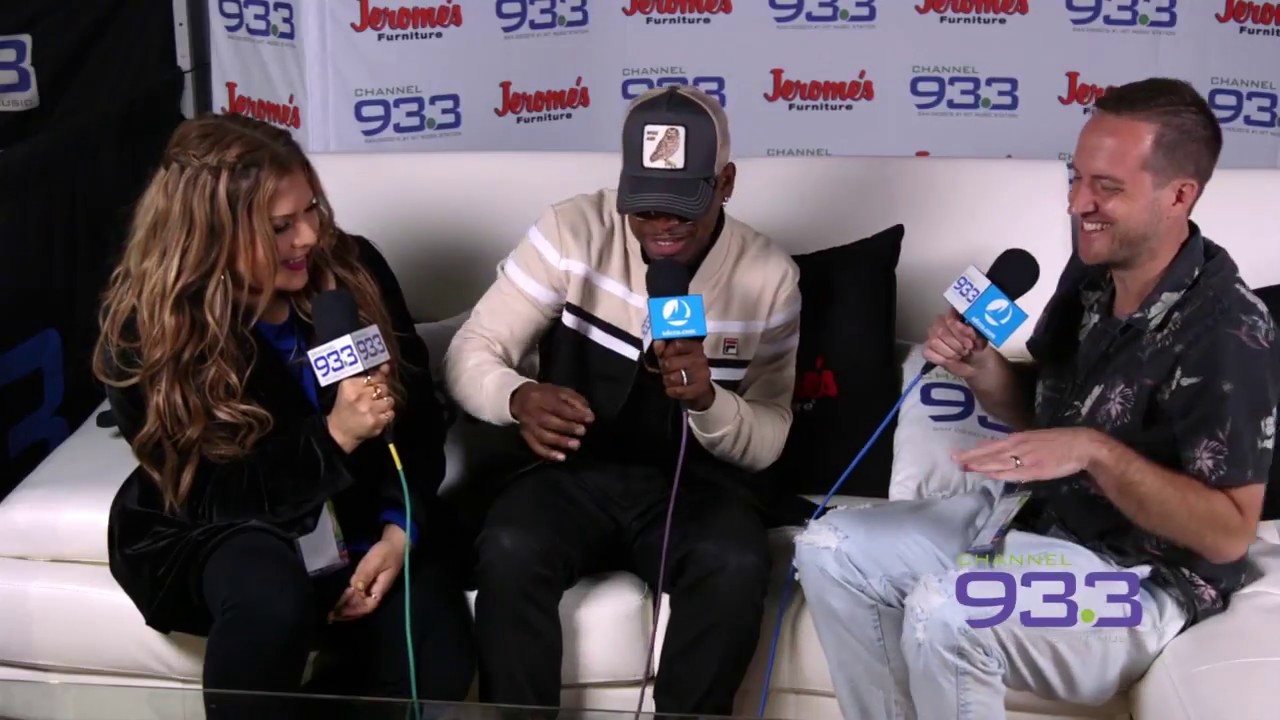 Ne-Yo backstage interview with Kramer and Geena at Channel 933's Summer Kick Off Concert