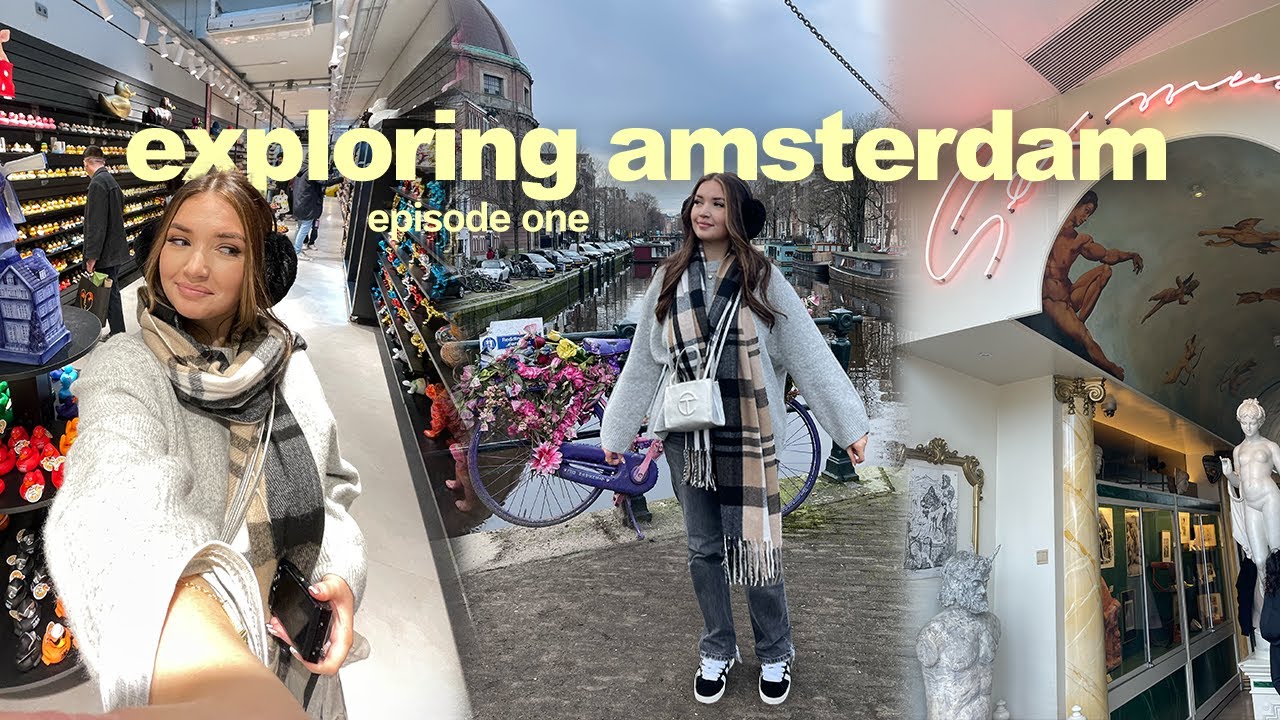 The BEST start to our AMSTERDAM trip!🌷shopping in primark & exploring the city | travel vlog 1