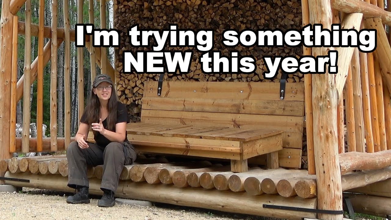 Easy Firewood Hauling and Stacking | Our Log Wood Shed Build