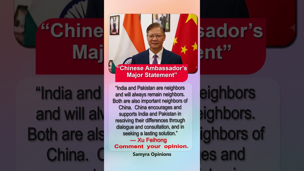 Beijing Encourages India-Pakistan Dialogue in Major Diplomatic Statement #trendingnow
