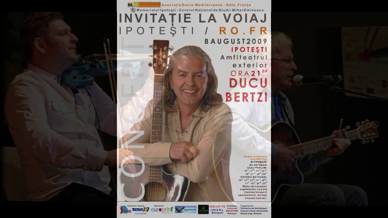 Memorialul Ipoteşti, concert Ducu Bertzi şi Mihai Neniţă (vioară), 8 aug. 2009 (4 piese muzicale)