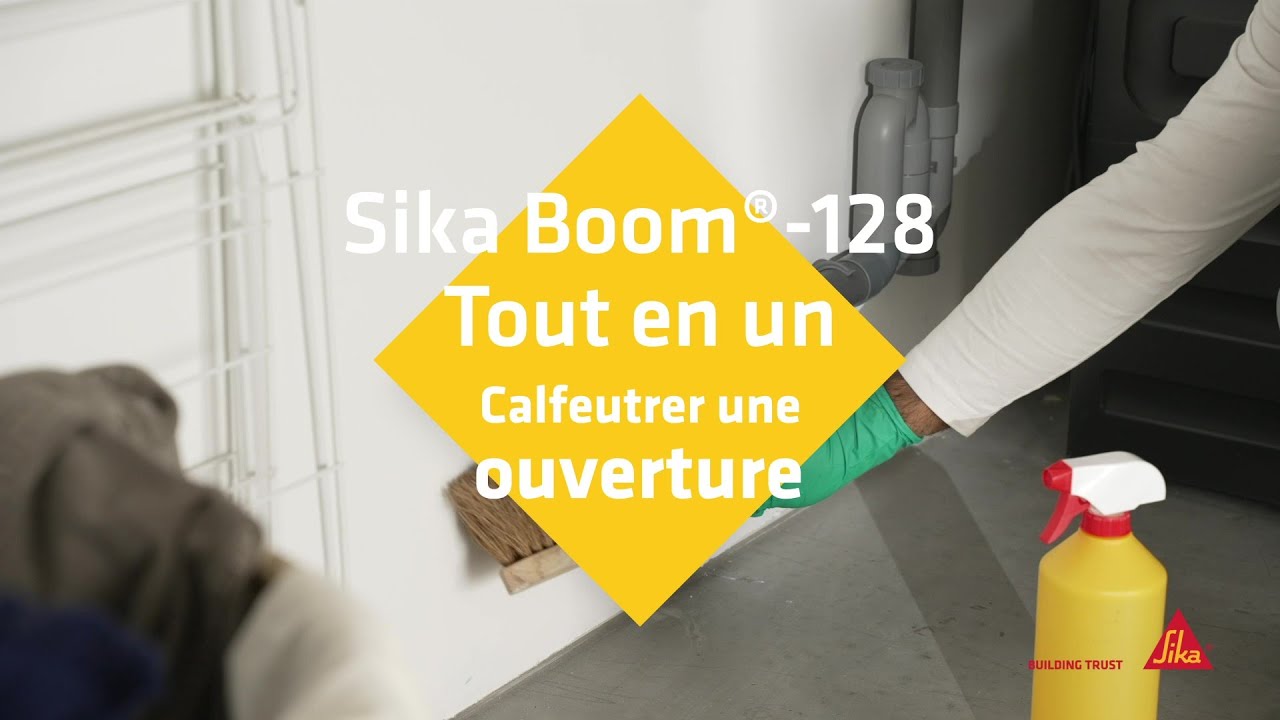 Calfeutrer une ouverture avec la mousse expansive Sika Boom&reg;-128 Tout en un