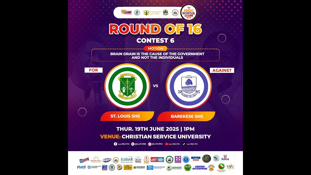 It's Debate Time! St. Louis SHS takes on Barekese SHS #LuvFMHSD