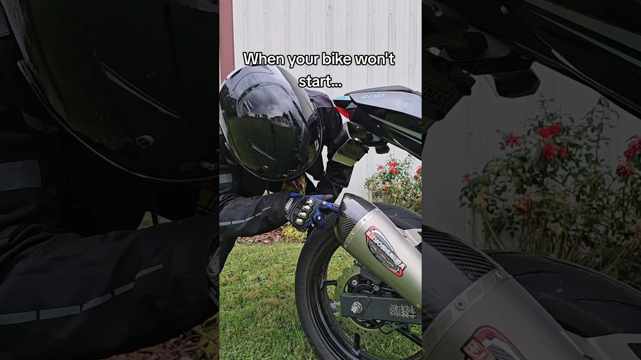 What to do when your bike won't start?🤔