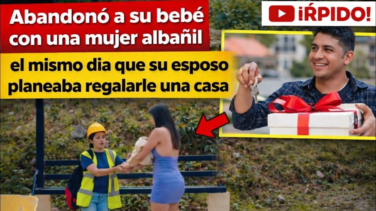 Abandonó a su bebe con una mujer albañil el mismo día que su esposo planeaba regalarle una casa