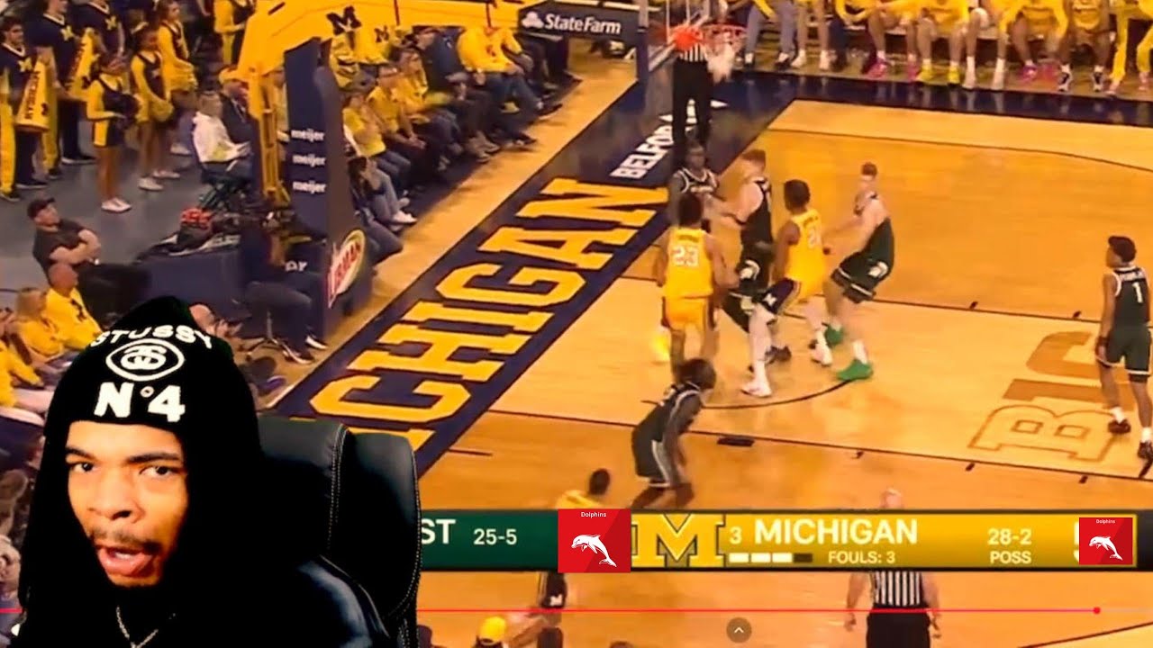 RUN THE STATE!! #3 Michigan vs #8 Michigan State College Basketball (reaction)