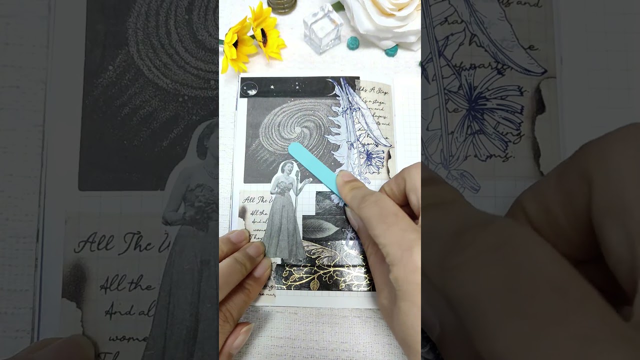 ✨ASMR Journaling | Black and Gold  | IEEBEE Washi Tape✨