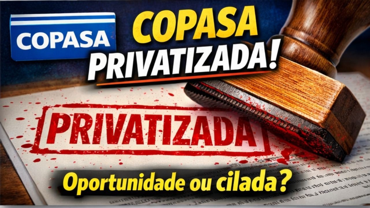 🚀COPASA (CSMG3) PRIVATIZADA! | TIVEMOS 200% DE LUCRO | DESCUBRA SE &Eacute; UMA OPORTUNIDADE OU CILADA?!?!
