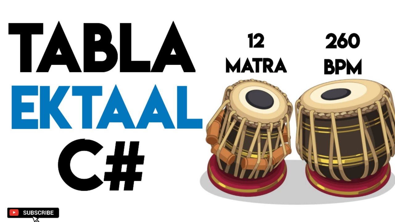 Ektaal Tabla Loop For Riyaz And Singing | 260Bpm | C#Scale | #muzzico