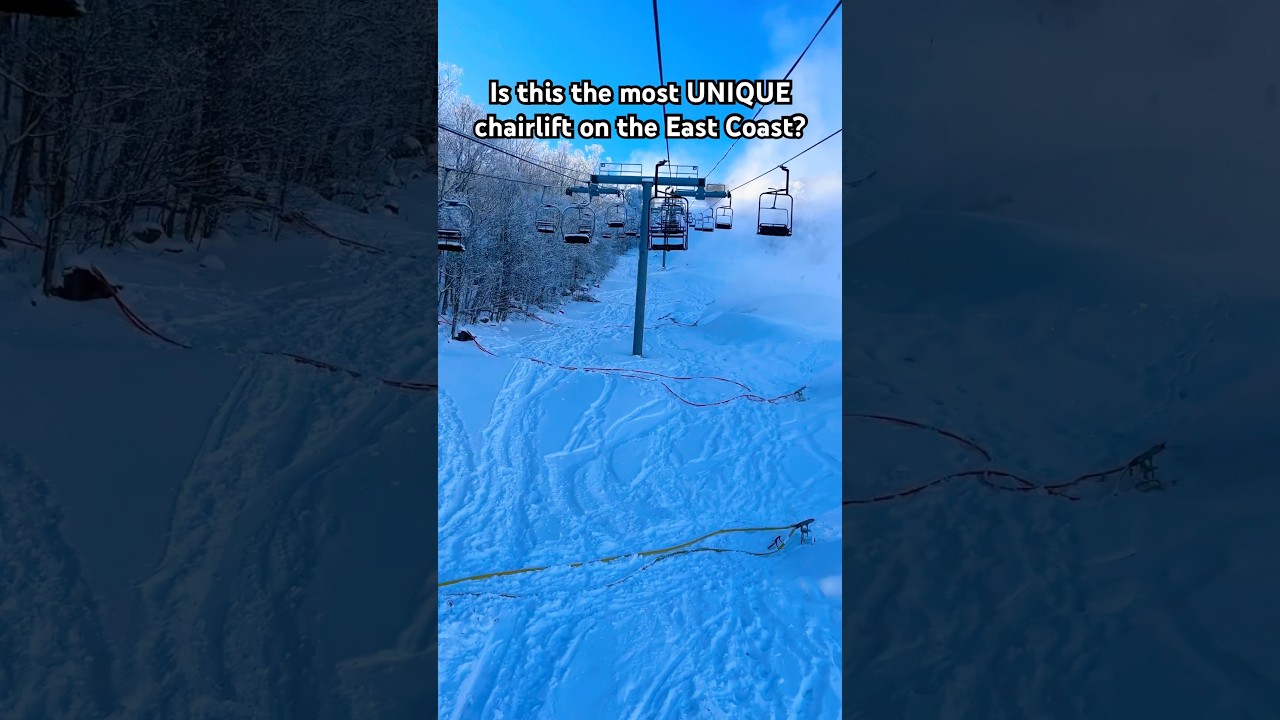 The MOST UNIQUE Chairlift in the East at Whiteface Mountain