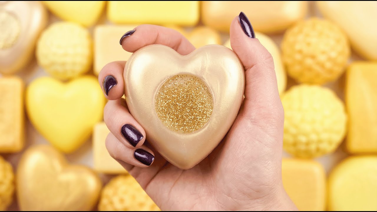 Calming ASMR for Anxiety Relief: Satisfying Soap, Glitter & Starch Crushing ASMR 💛