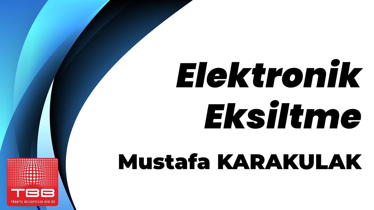 Mustafa Karakulak, Elektronik Eksiltme Uygulaması konusunu anlatıyor. #BelediyeAkademisi