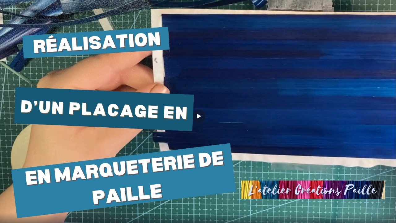 Comment réaliser un placage de paille | Technique de base en marqueterie de paille