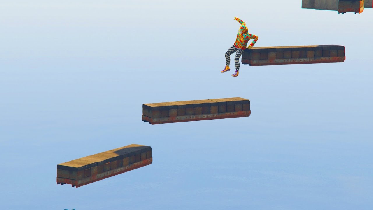 PARKOUR EXTREMO! FALTO UN CENTIMETRO!!! - GTA V ONLINE