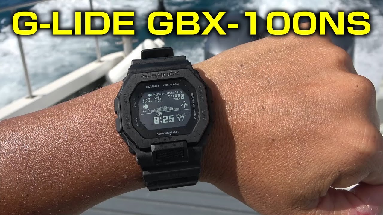 G-SHOCK G-LIDE【GBX-100NS】を海で1ヶ月使いまくったのでレビューする
