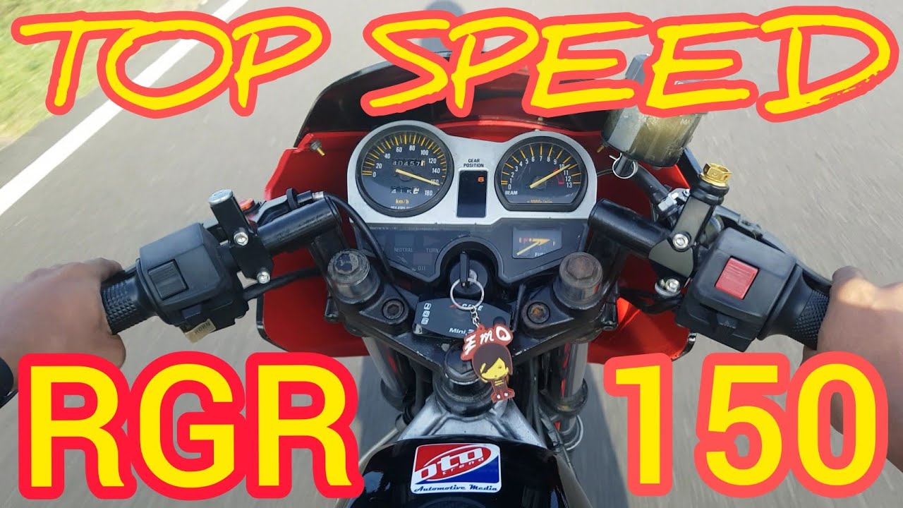 Top Speed Suzuki RGR 150 || GPS SPEEDOMETER