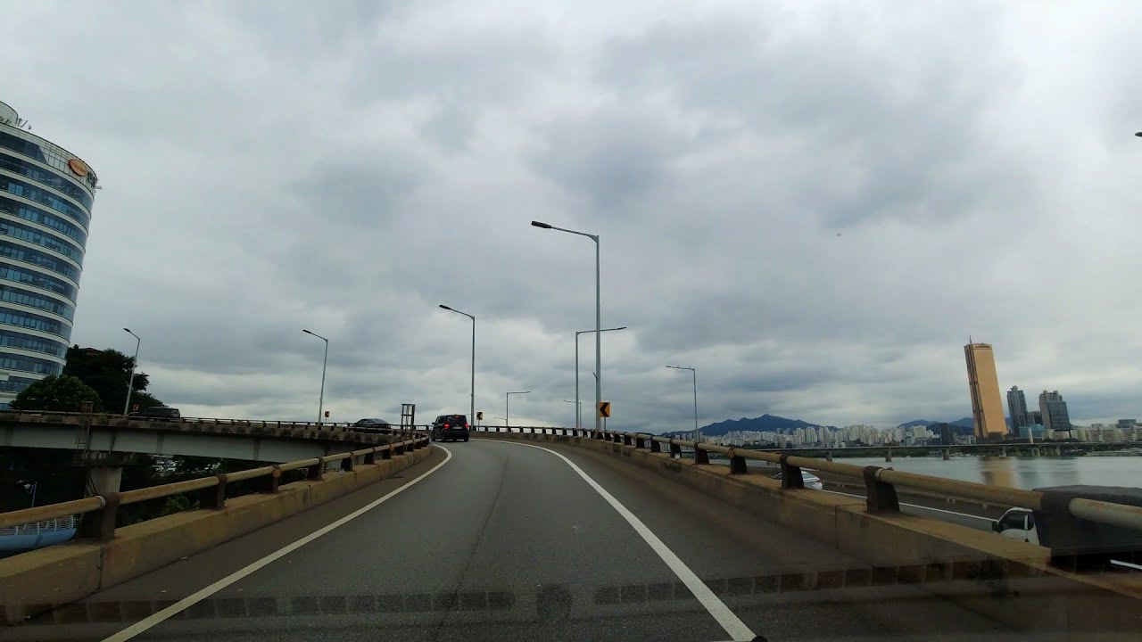 Seoul City Driving in Korea (No Talking, No Music)
