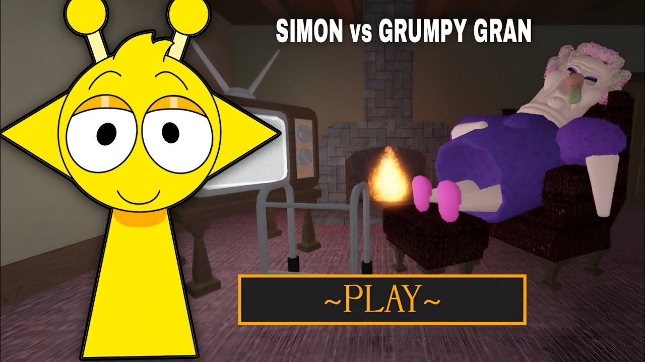 Roblox's horror game Grumpy Gran's Escape Today is a very dangerous game Full Gameplay Enjoy Simon 