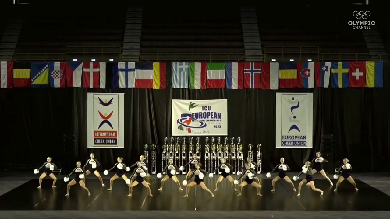 2023 ICU Europeans Pom  - Team Finland NL Ladies Dance Team