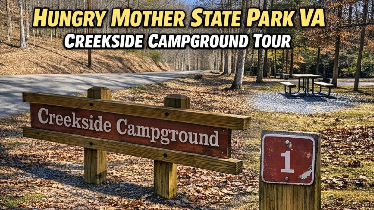 Creekside Campground Tour & Hungry Mother State Park Amenities