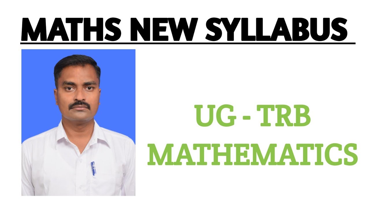 UG TRB MATHEMATICS 2024