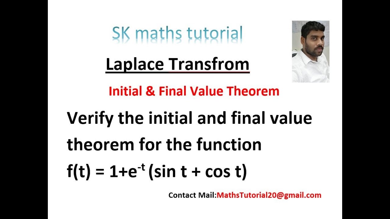 Find Initial and Final Value Theorem in Tamil-Laplace Transform