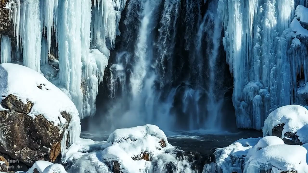 Natural Waterfall for Insomnia | 3 Hours Deep Sleep White Noise