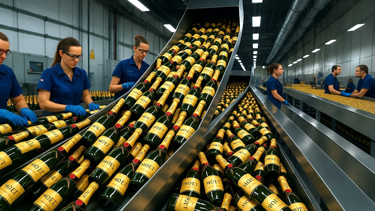 JAK POWSTAJE SZAMPAN &lsquo;MO&Euml;T&rsquo; 🥂 | TAK PRODUKUJE się GO w FABRYCE