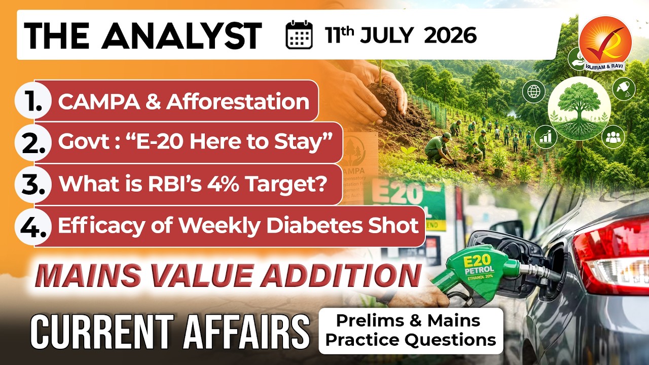 Current Affairs Today 11 Jul 2026 I UPSC Daily Current Affairs I The Hindu Analysis I The Analyst